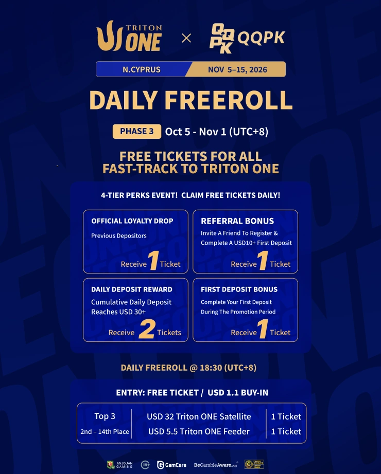 Freeroll harian fase 3 | jalur Triton ONE
