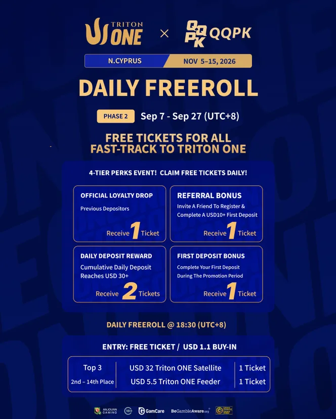 Freeroll harian fase 2 | jalur Triton ONE